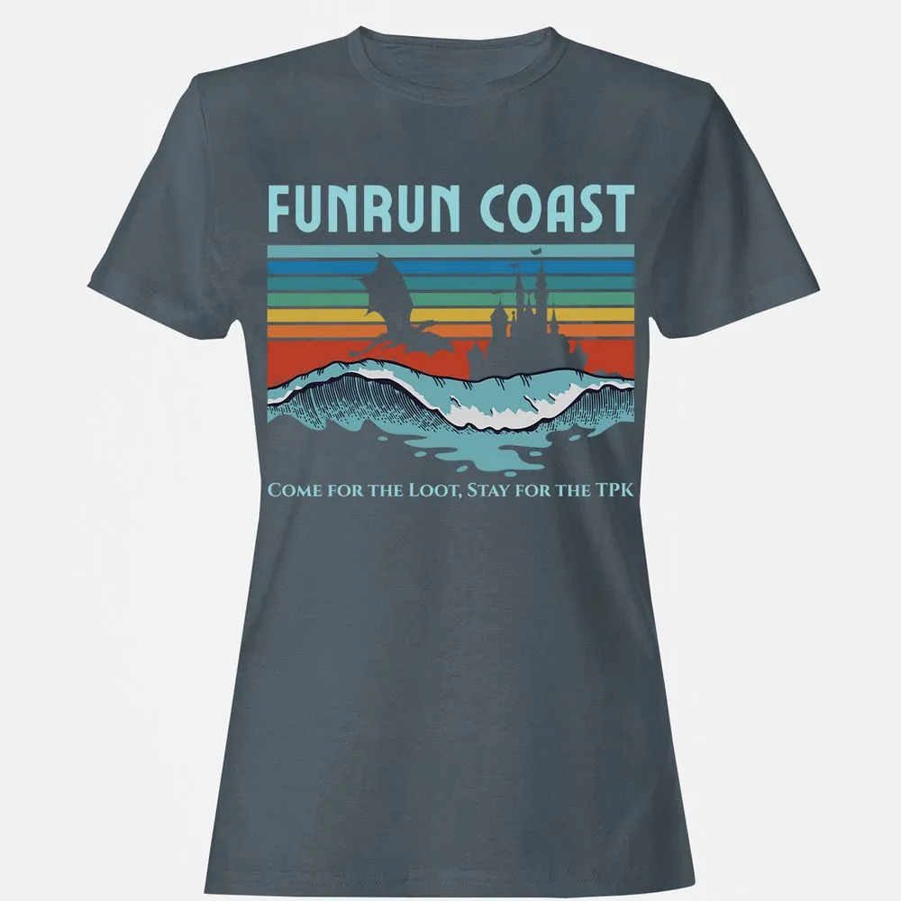 FUNRUN COAST Women's T-Shirt - Charcoal - 3