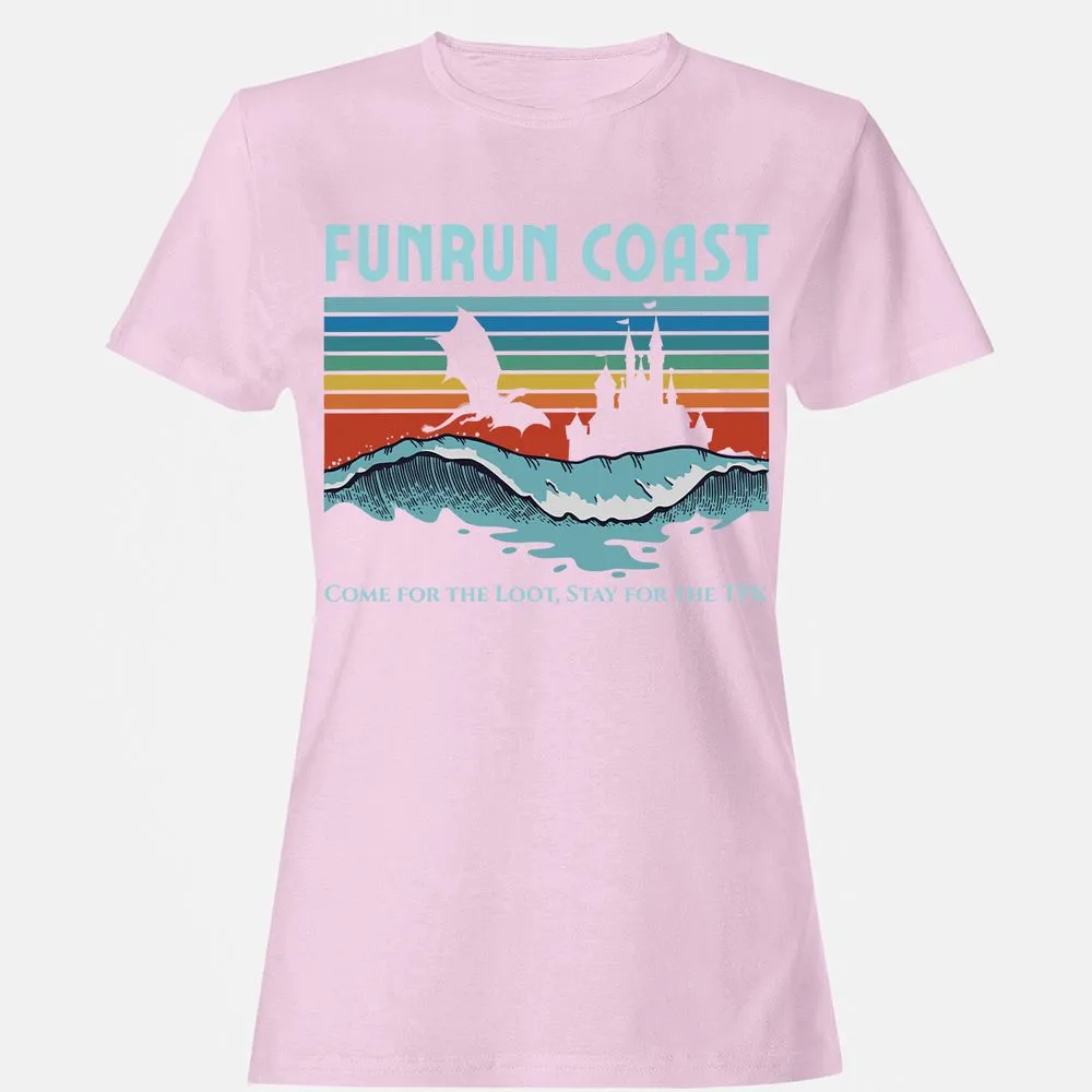 FUNRUN COAST Women's T-Shirt - Light Pink - 9