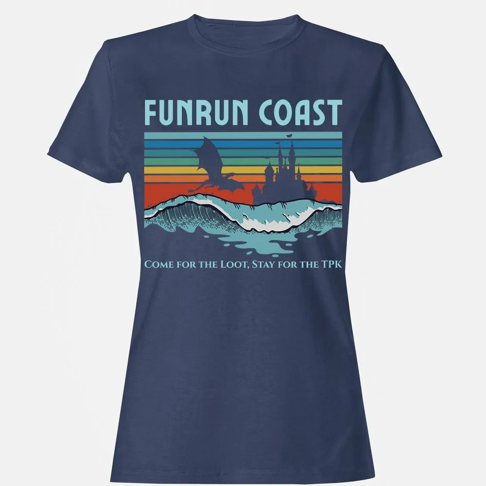 FUNRUN COAST Women's T-Shirt - Navy - 10