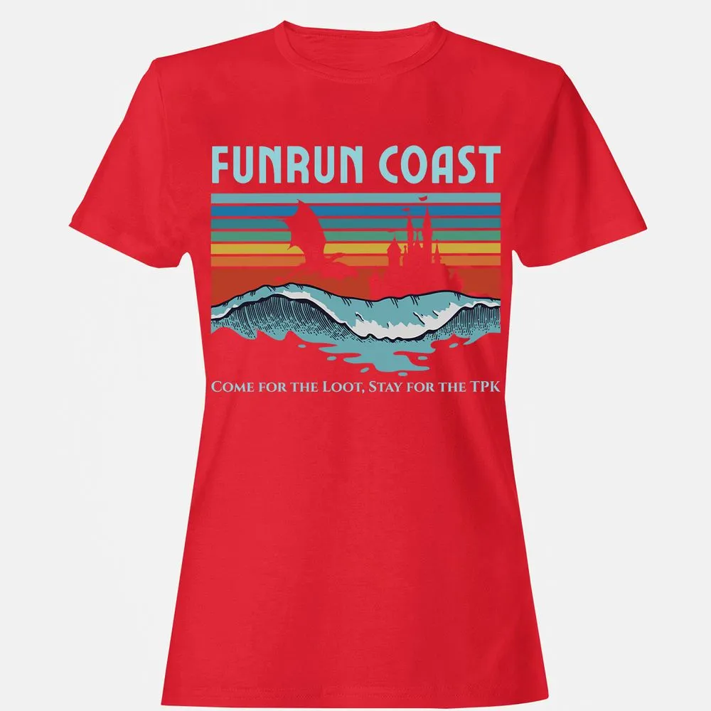FUNRUN COAST Women's T-Shirt - Red - 13