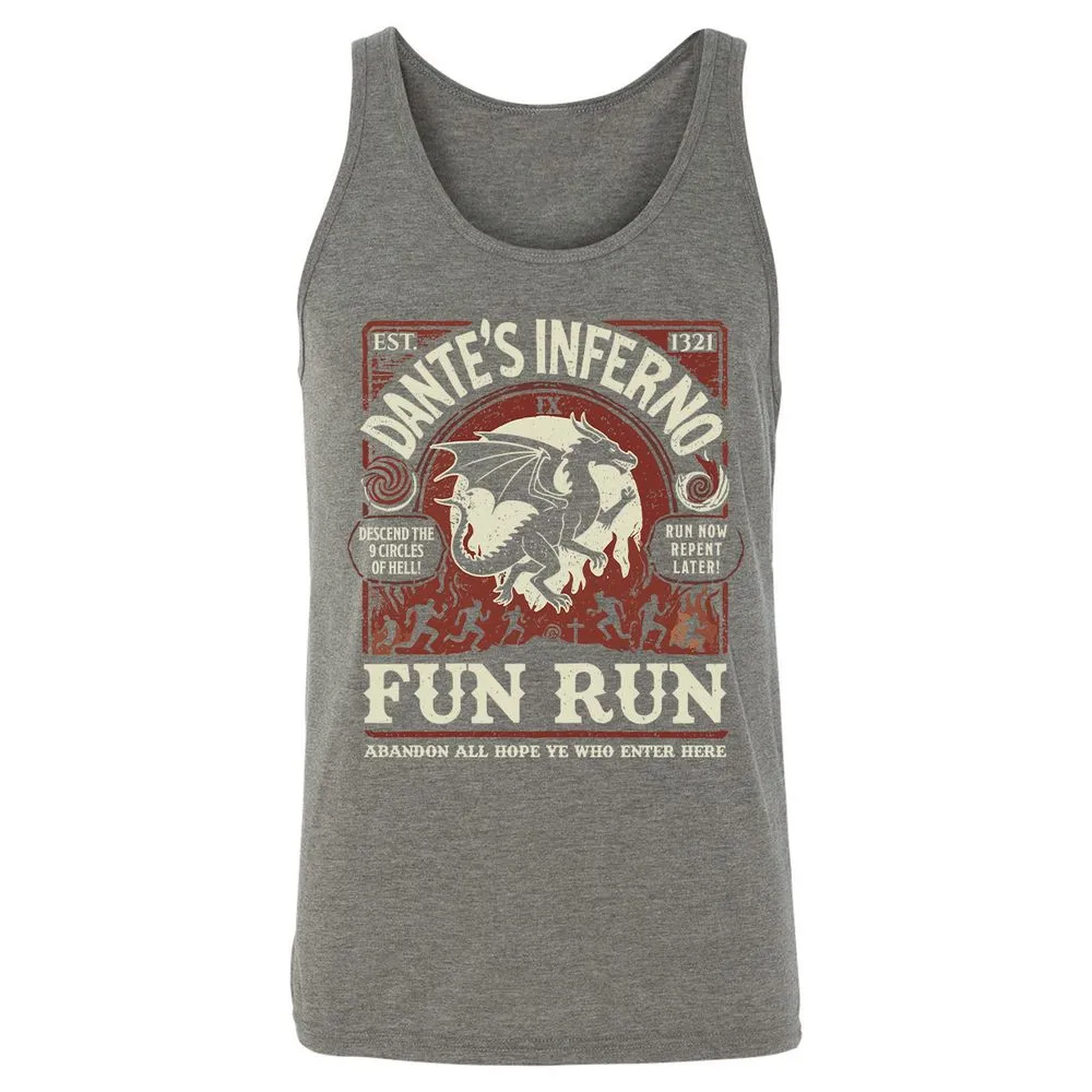 Dante’s Inferno Fun Run – Faerun Fantasy - Grey Triblend - 8