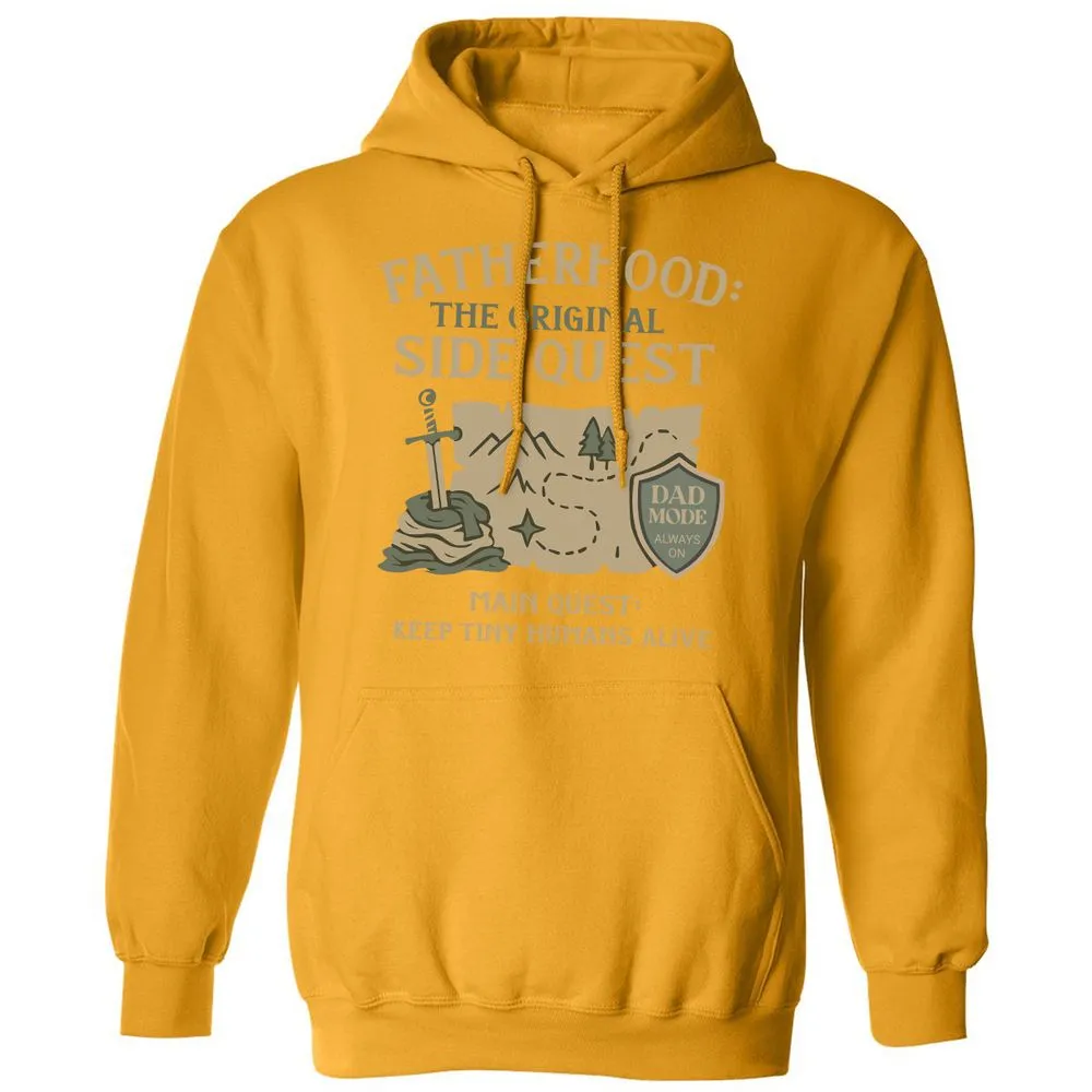 Fatherhood The Original Side Quest Classic Unisex Hoodie - Gold - 12