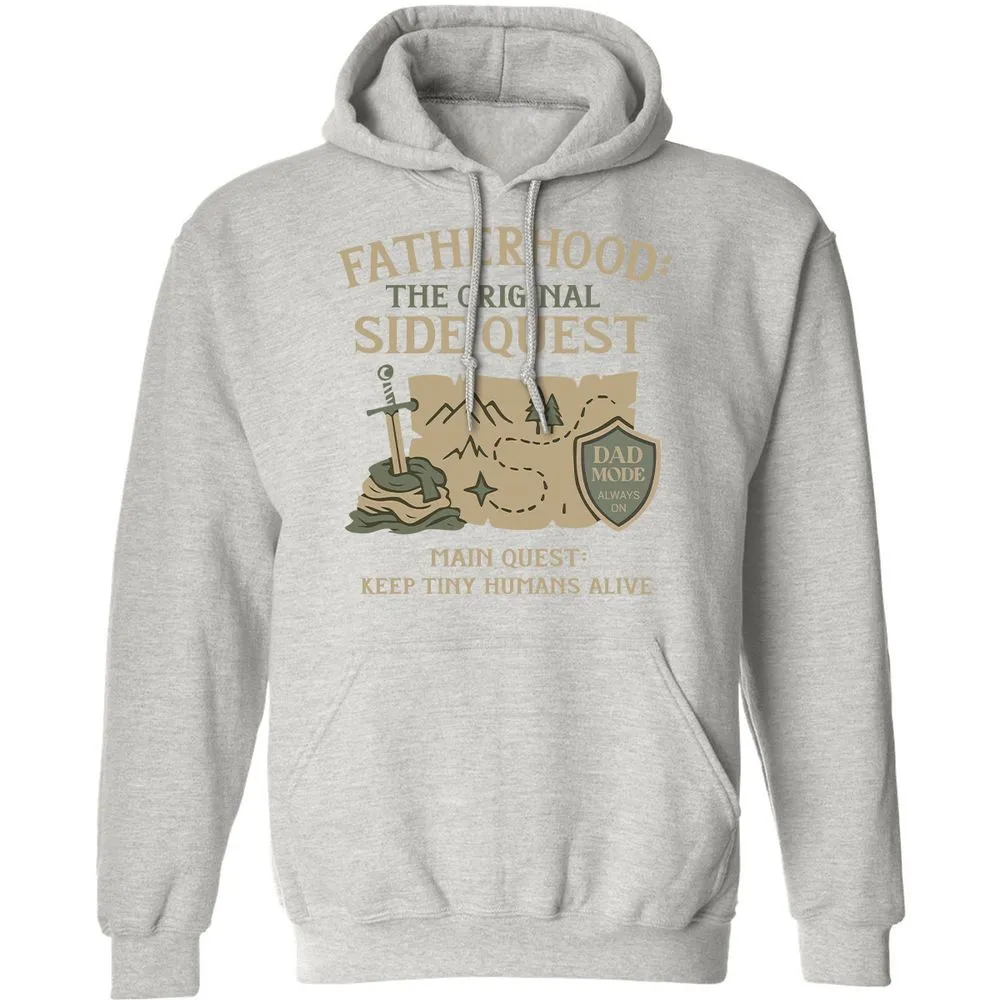 Fatherhood The Original Side Quest Classic Unisex Hoodie - Ash - 8