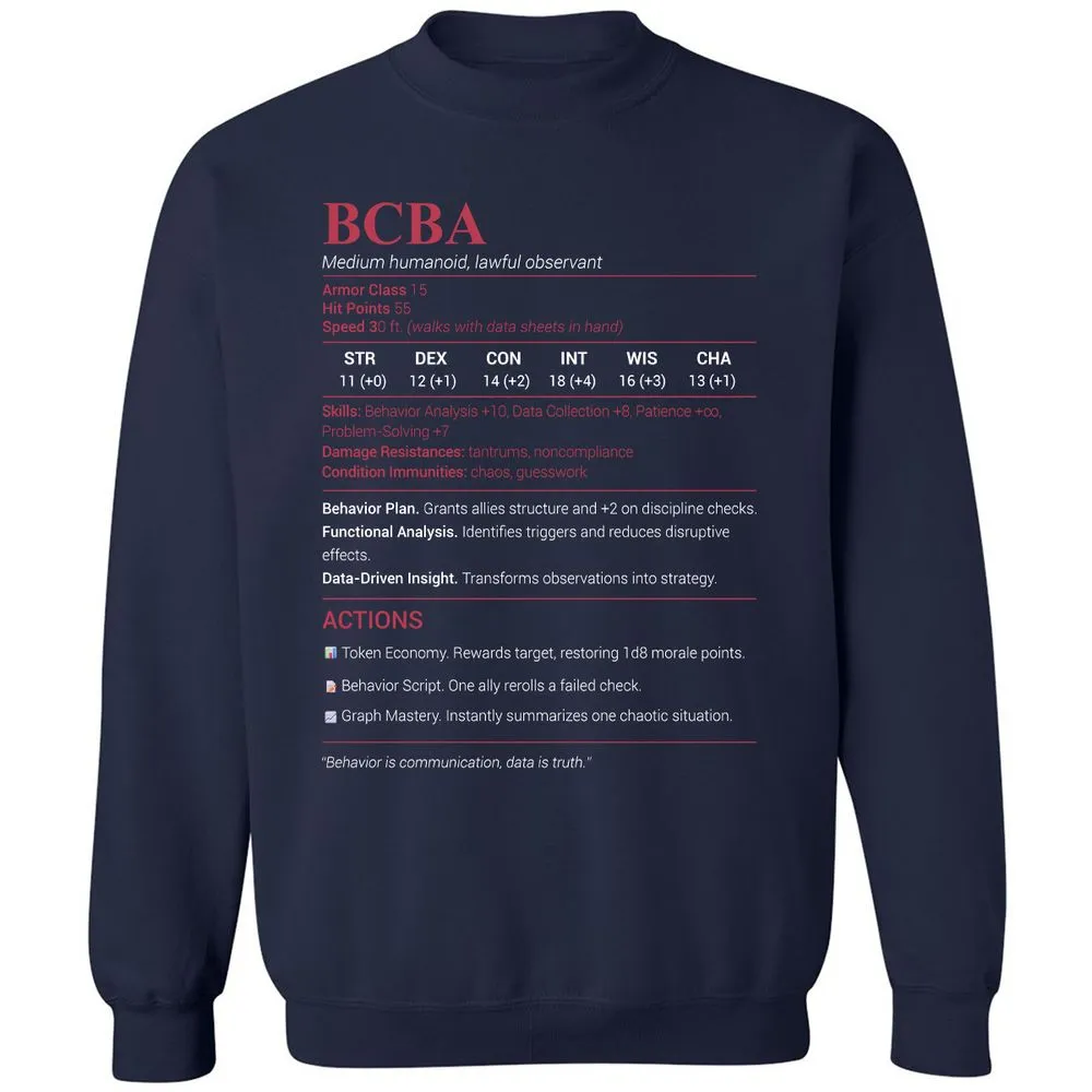 BCBA Classic Unisex Sweatshirt - Navy - 2