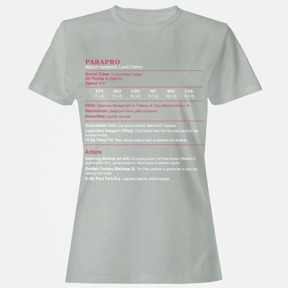 para Women's T-Shirt - Ash - 2