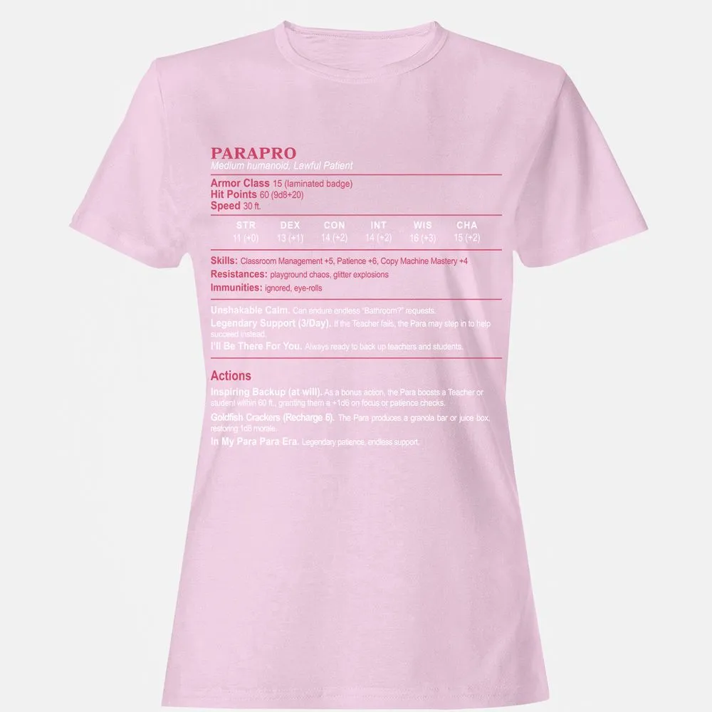 para Women's T-Shirt - Light Pink - 9