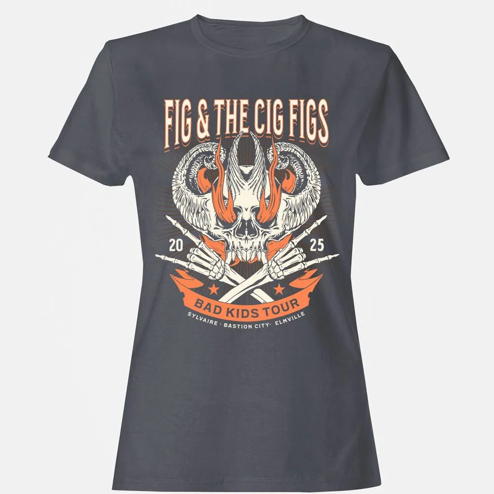 Fig and the Cig Figs, Dimension 20 Women's T-Shirt - Dark Heather - 5