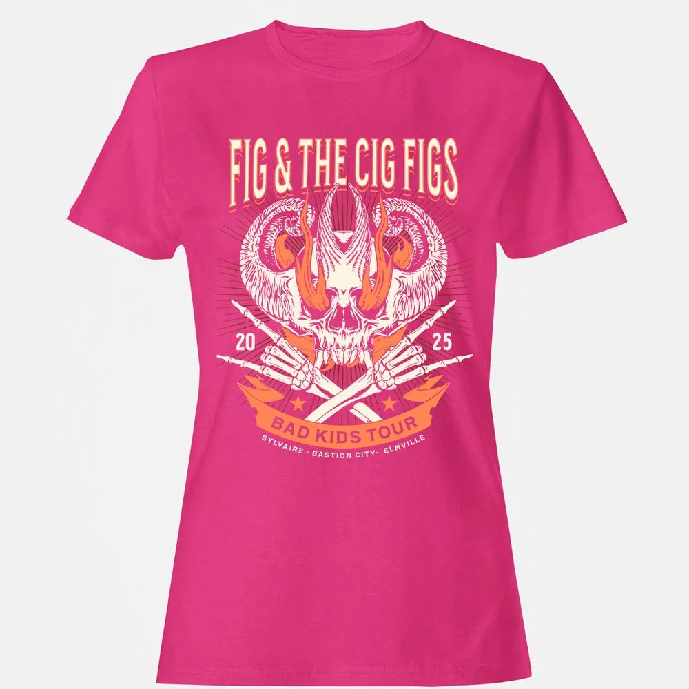 Fig and the Cig Figs, Dimension 20 Women's T-Shirt - Heliconia - 6