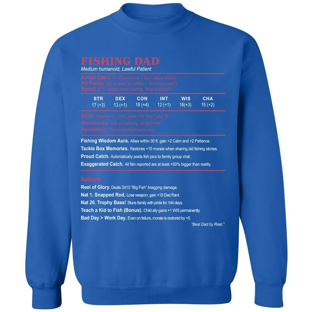 FISHING DAD Classic Unisex Sweatshirt - Royal - 9