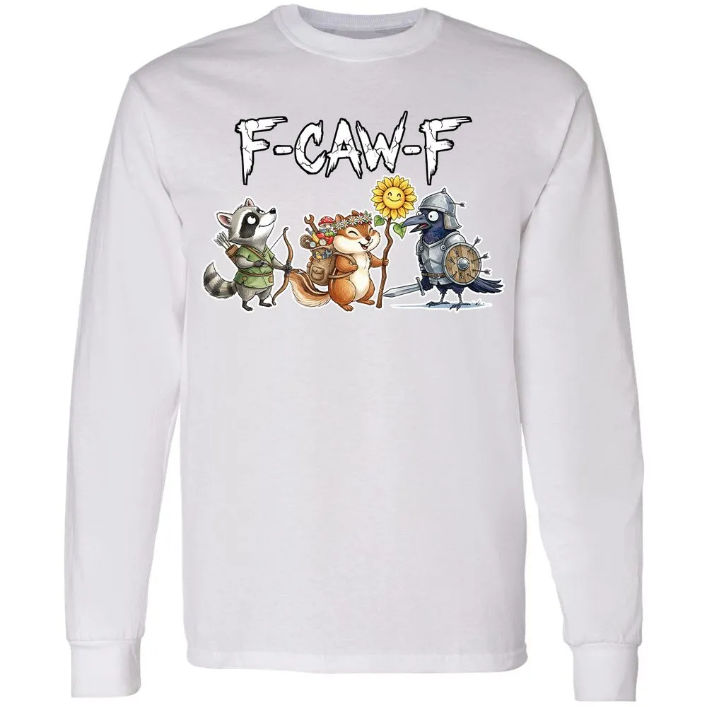 F-CAW-F Adventuring party Long Sleeve T-Shirt - White - 5