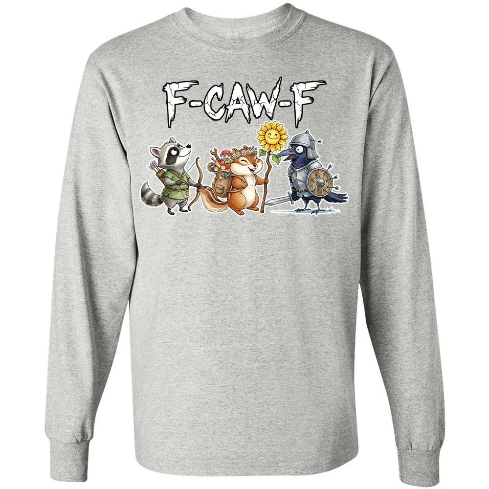 F-CAW-F Adventuring party Long Sleeve T-Shirt - Ash - 7