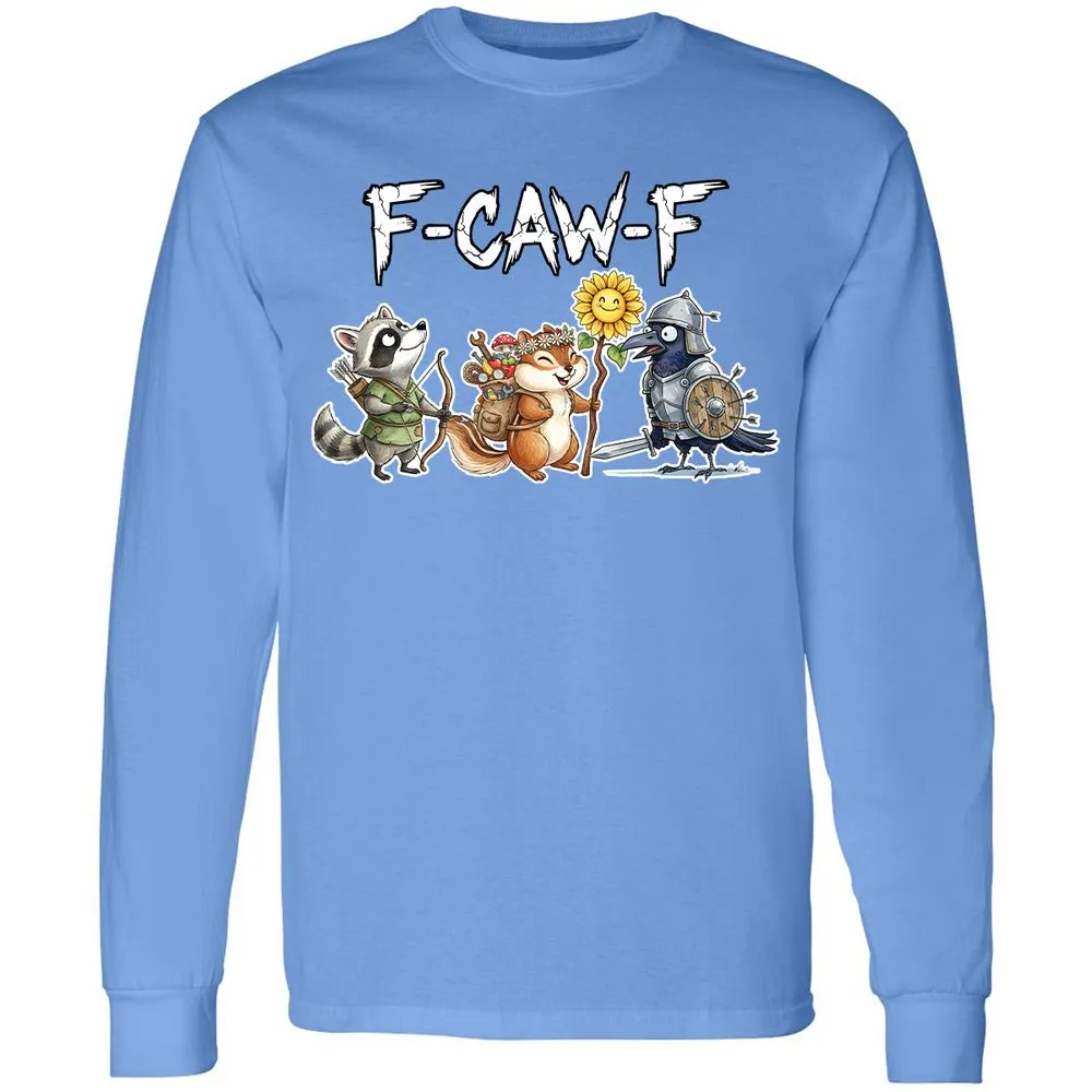 F-CAW-F Adventuring party Long Sleeve T-Shirt - Carolina Blue - 12