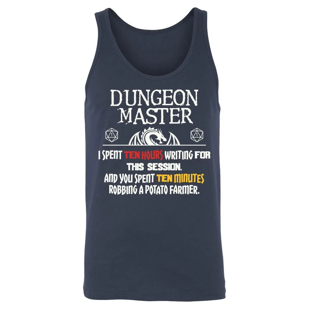 Dungeon Master Chaos Meme Unisex Jersey Tank - Navy - 2