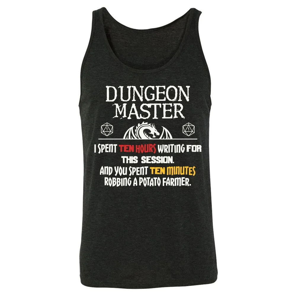 Dungeon Master Chaos Meme Unisex Jersey Tank - Charcoal Black Triblend - 5