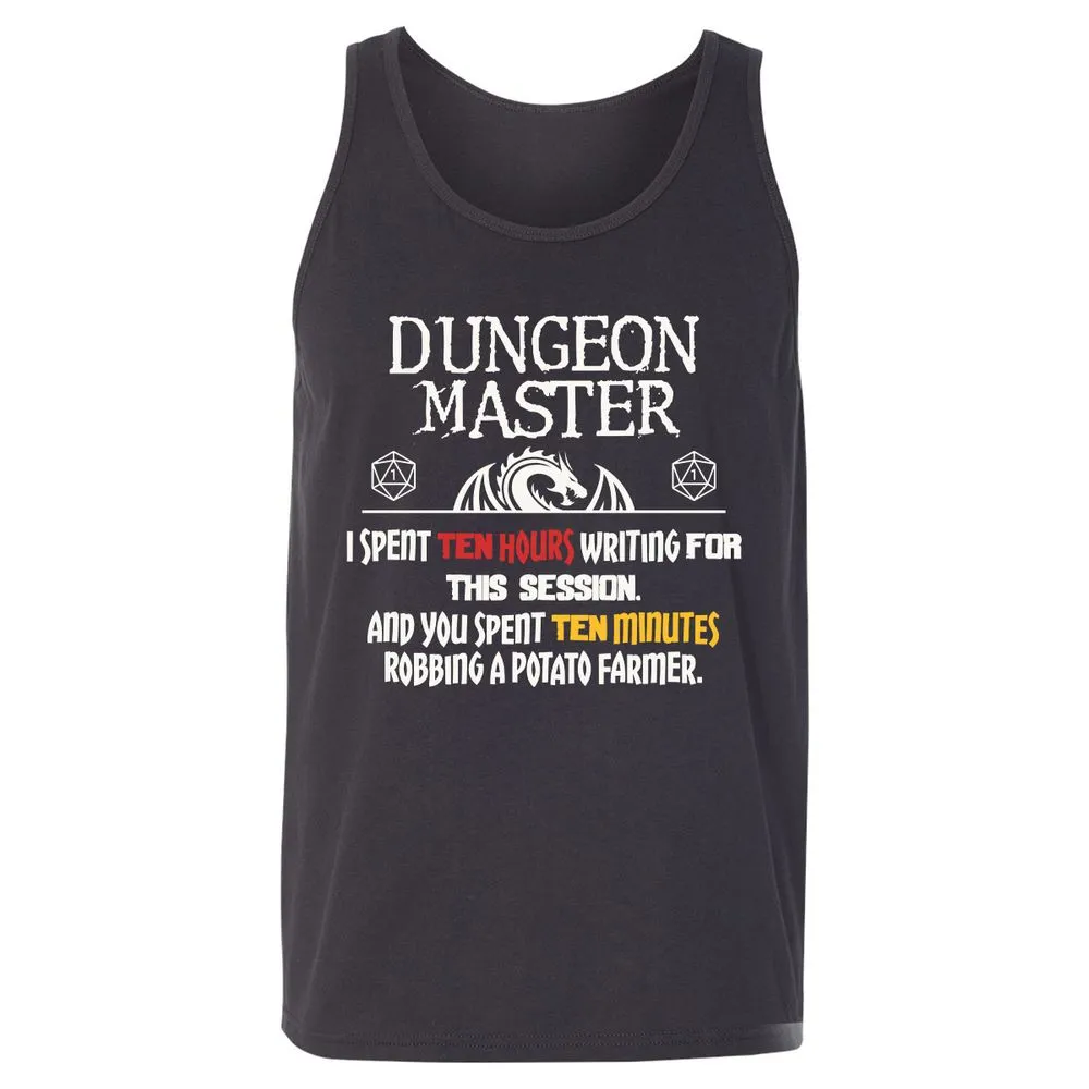 Dungeon Master Chaos Meme Unisex Jersey Tank - Dark Grey - 7
