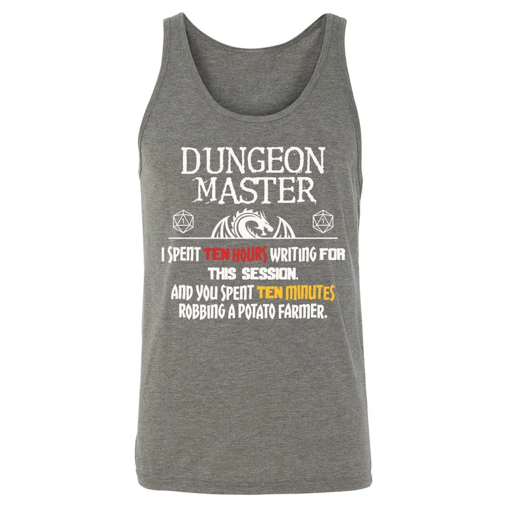 Dungeon Master Chaos Meme Unisex Jersey Tank - Grey Triblend - 8
