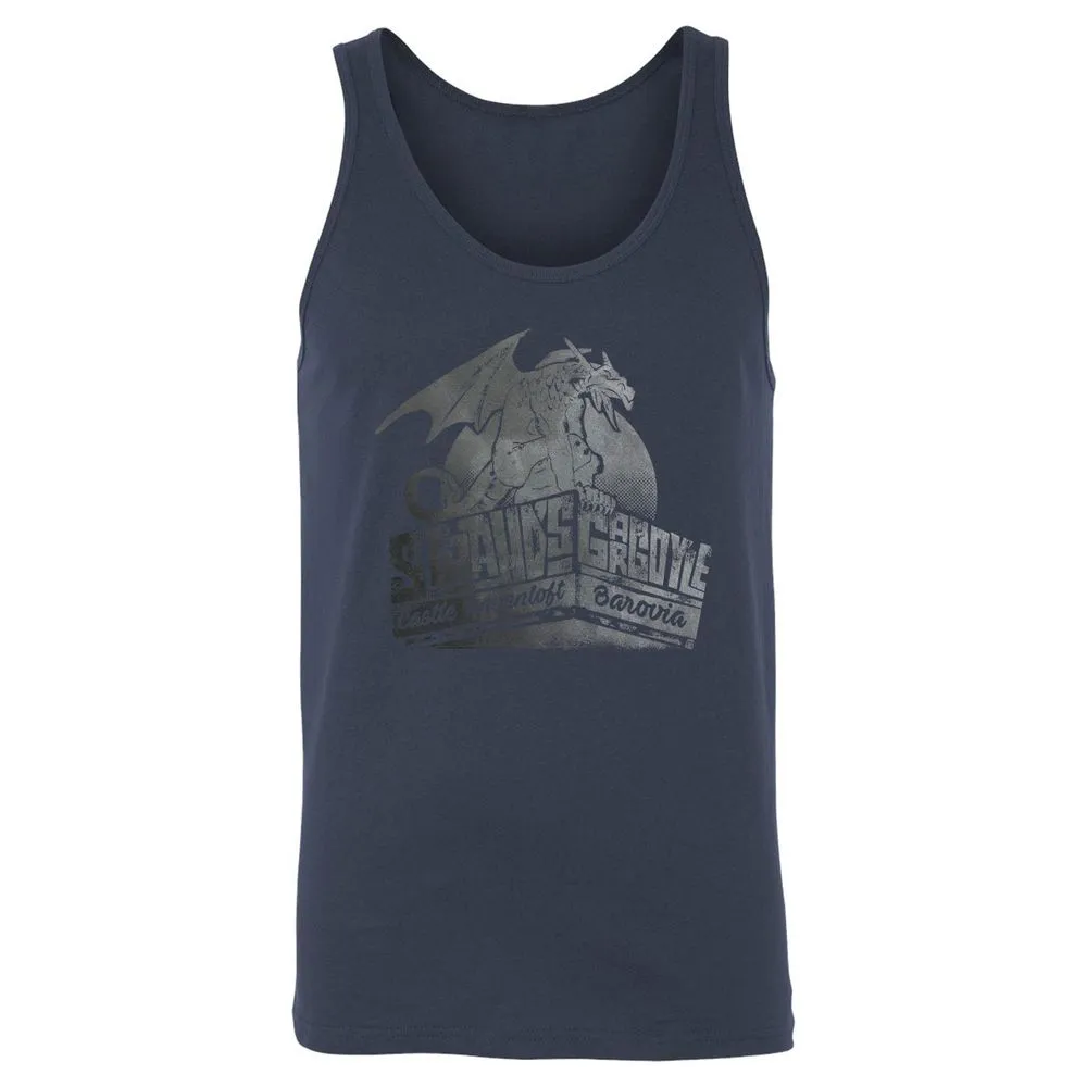 Strahd’s Gargoyle Unisex Jersey Tank - Navy - 2