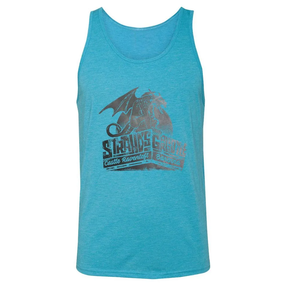 Strahd’s Gargoyle Unisex Jersey Tank - Aqua Triblend - 3