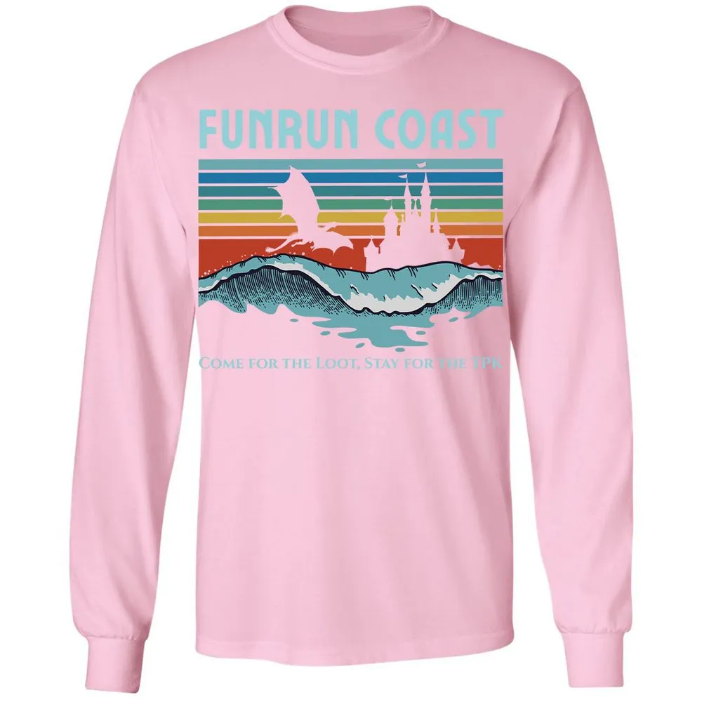 FUNRUN COAST Long Sleeve T-Shirt - Light Pink - 3