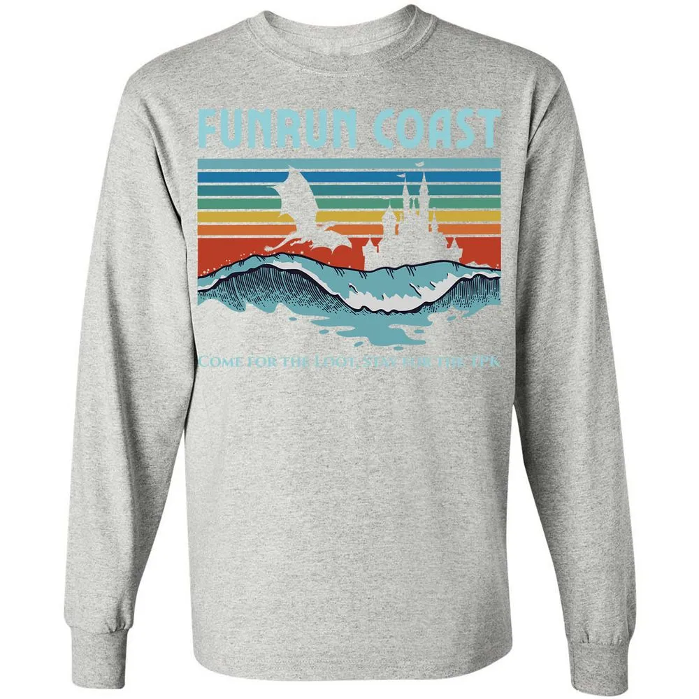 FUNRUN COAST Long Sleeve T-Shirt - Ash - 7