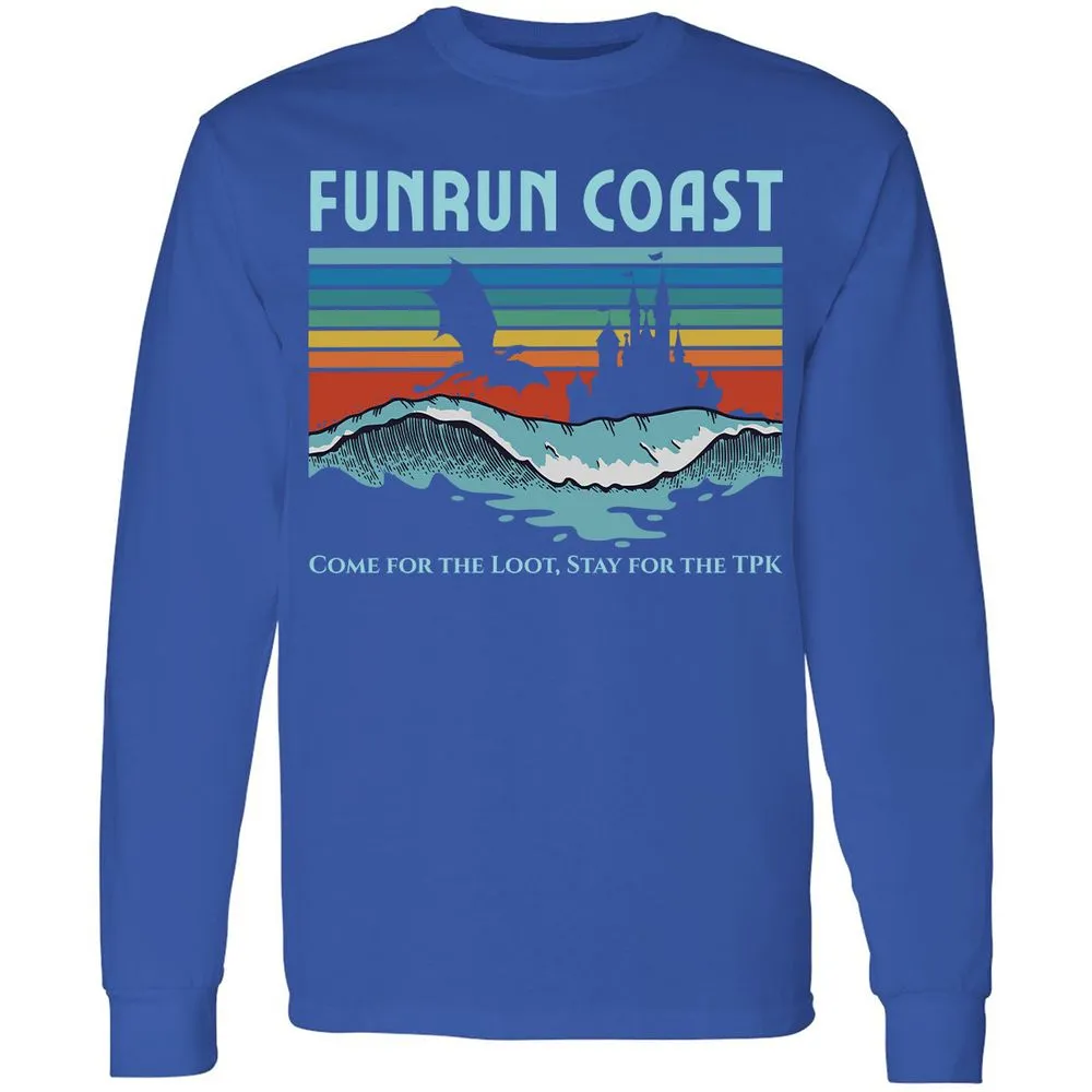 FUNRUN COAST Long Sleeve T-Shirt - Royal - 8