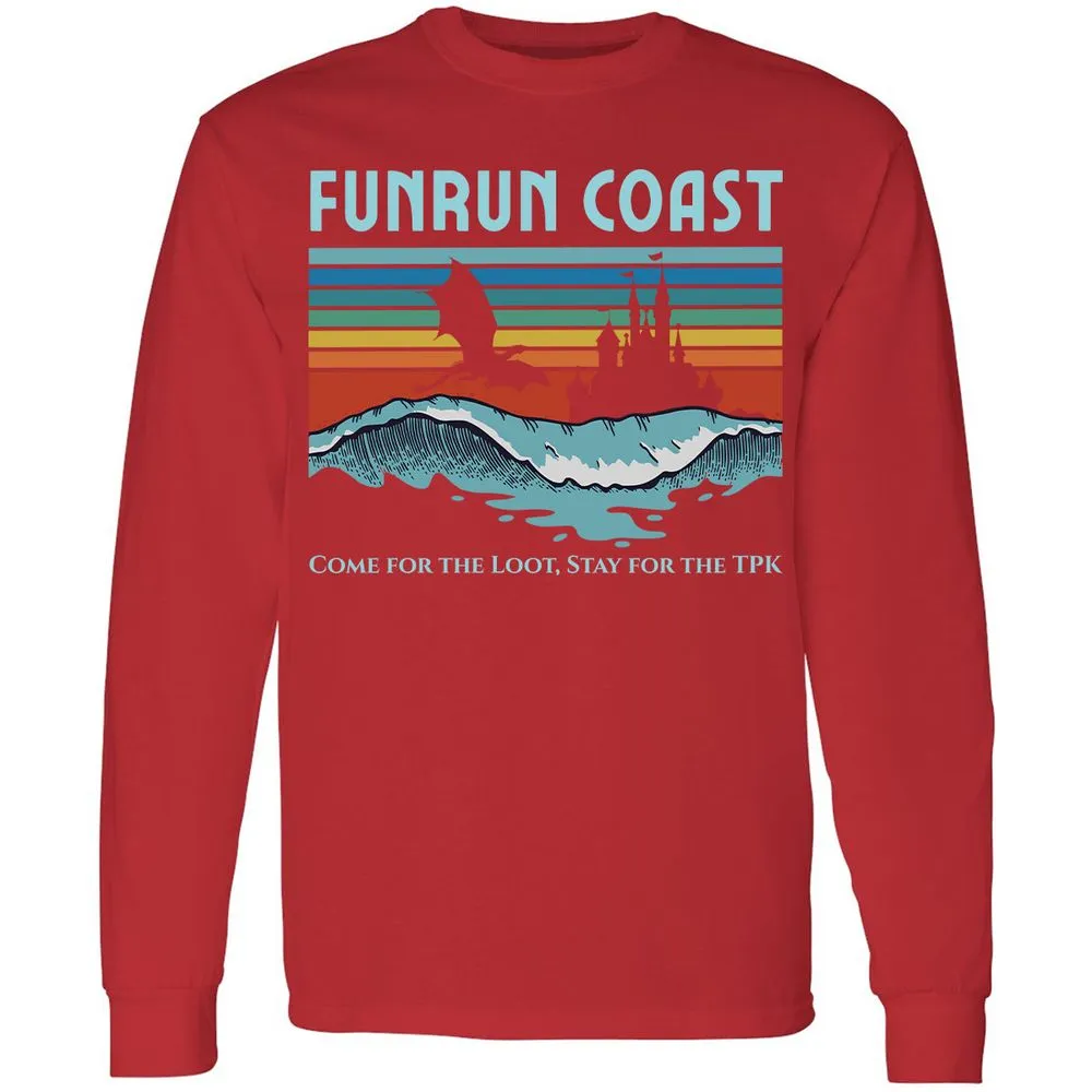 FUNRUN COAST Long Sleeve T-Shirt - Red - 14