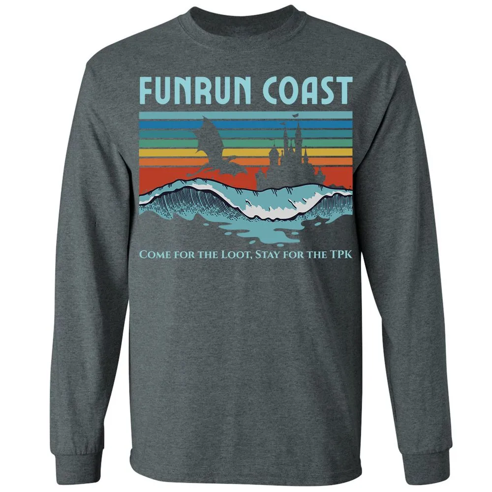 FUNRUN COAST Long Sleeve T-Shirt - Dark Heather - 15