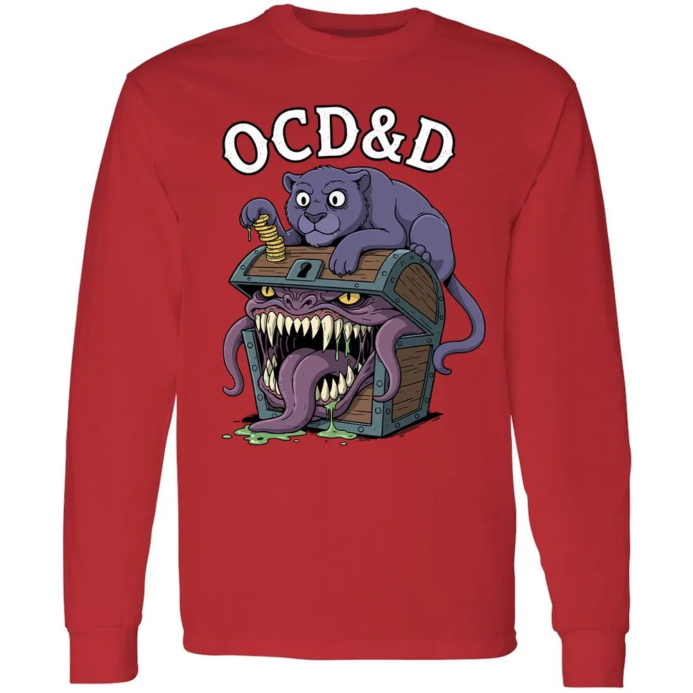 OCD&D Long Sleeve T-Shirt - Red - 14
