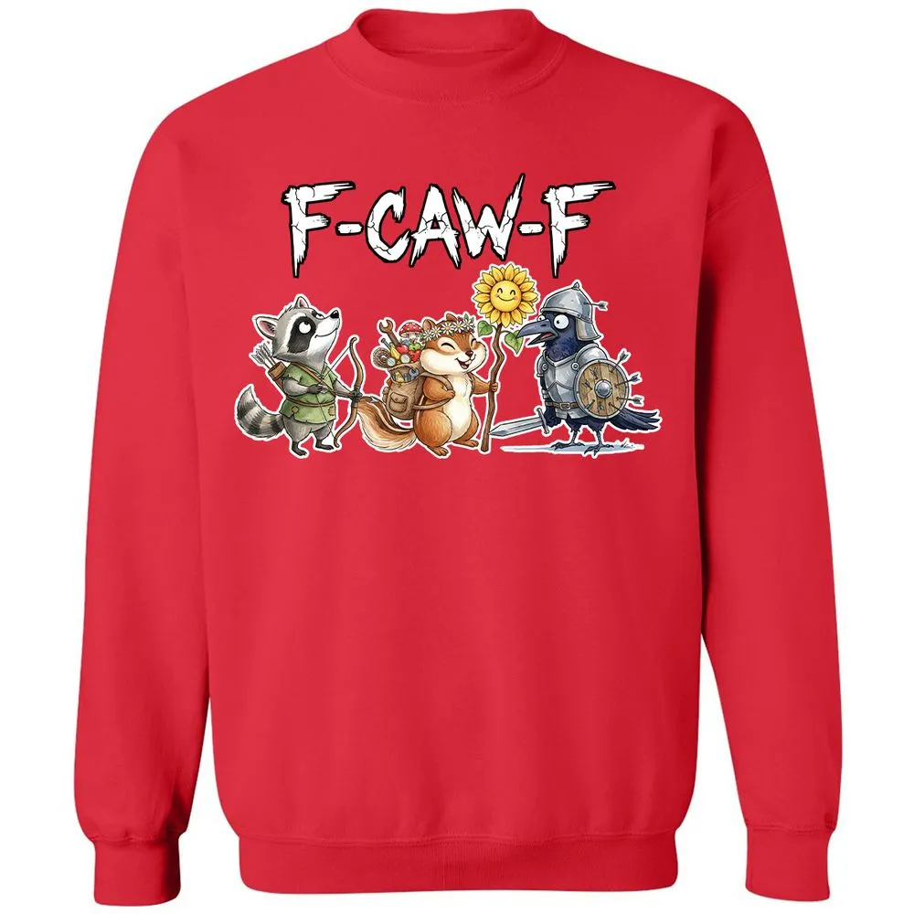 F-CAW-F Adventuring party Classic Unisex Sweatshirt - Red - 5