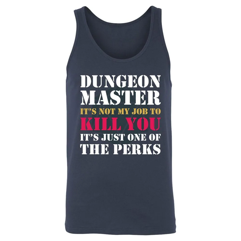 DUNGEON MASTER NOT MY JOB Unisex Jersey Tank - Navy - 2