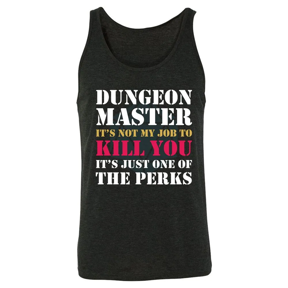 DUNGEON MASTER NOT MY JOB Unisex Jersey Tank - Charcoal Black Triblend - 5