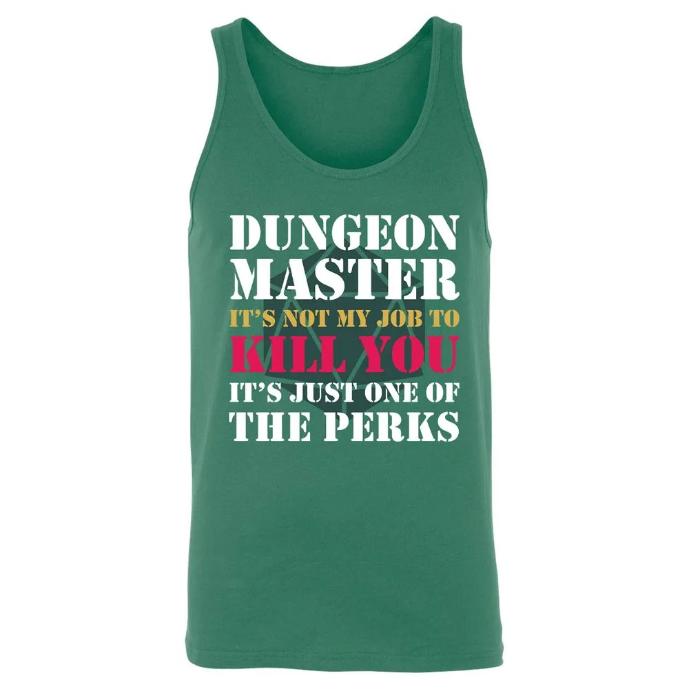 DUNGEON MASTER NOT MY JOB Unisex Jersey Tank - Kelly - 9
