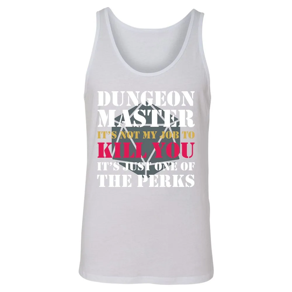 DUNGEON MASTER NOT MY JOB Unisex Jersey Tank - White - 14