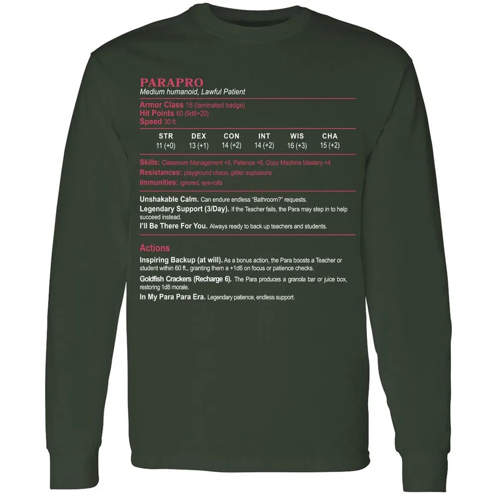 para Long Sleeve T-Shirt - Forest Green - 4