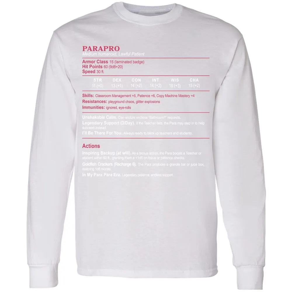 para Long Sleeve T-Shirt - White - 5