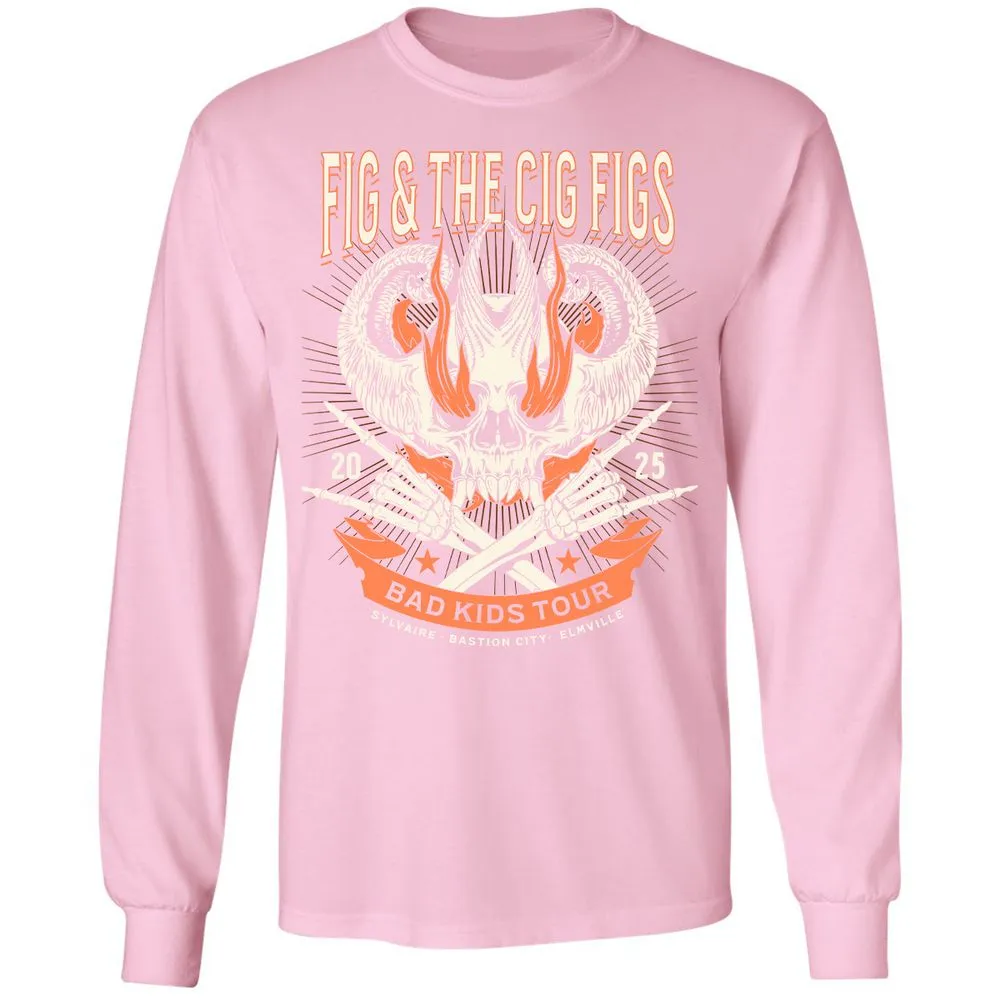 Fig and the Cig Figs, Dimension 20 Long Sleeve T-Shirt - Light Pink - 3