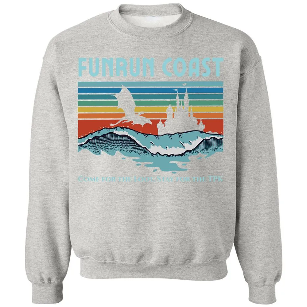 FUNRUN COAST Classic Unisex Sweatshirt - Ash - 8