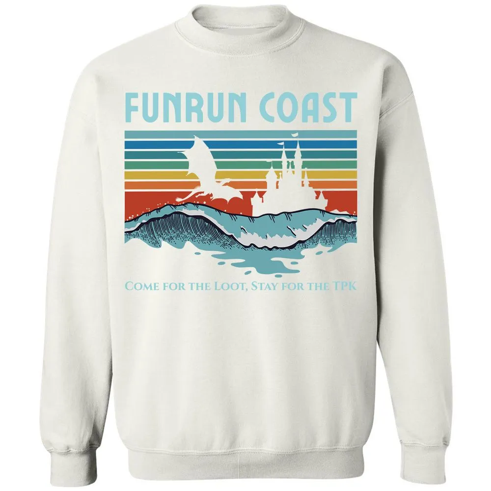 FUNRUN COAST Classic Unisex Sweatshirt - White - 12