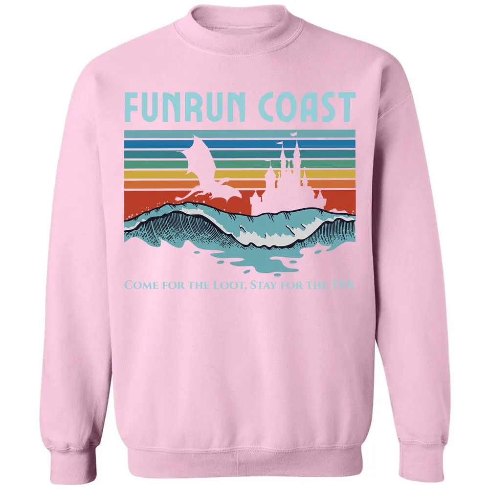 FUNRUN COAST Classic Unisex Sweatshirt - Light Pink - 3