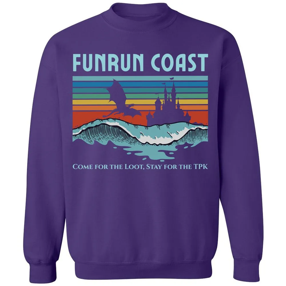 FUNRUN COAST Classic Unisex Sweatshirt - Purple - 6