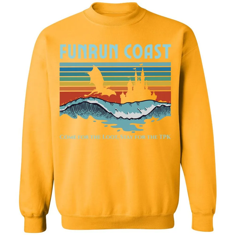 FUNRUN COAST Classic Unisex Sweatshirt - Gold - 11