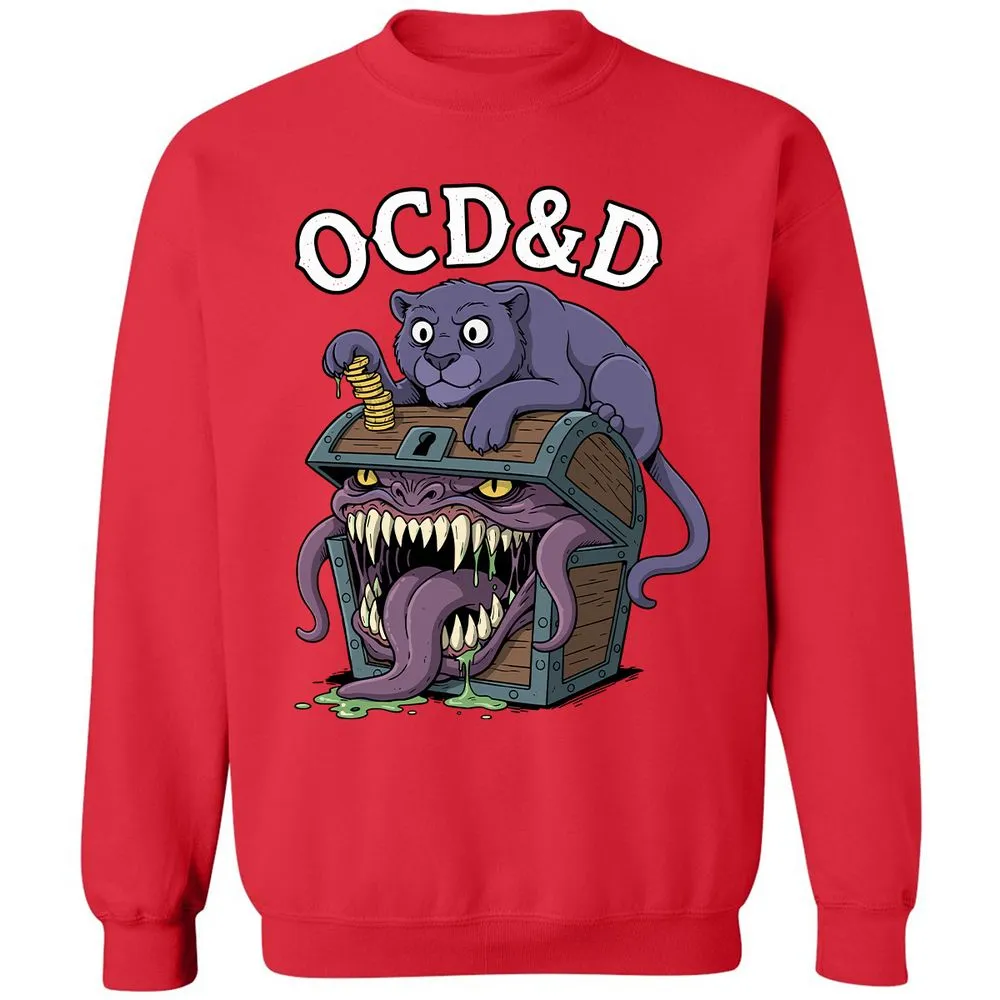 OCD&D Classic Unisex Sweatshirt - Red - 5