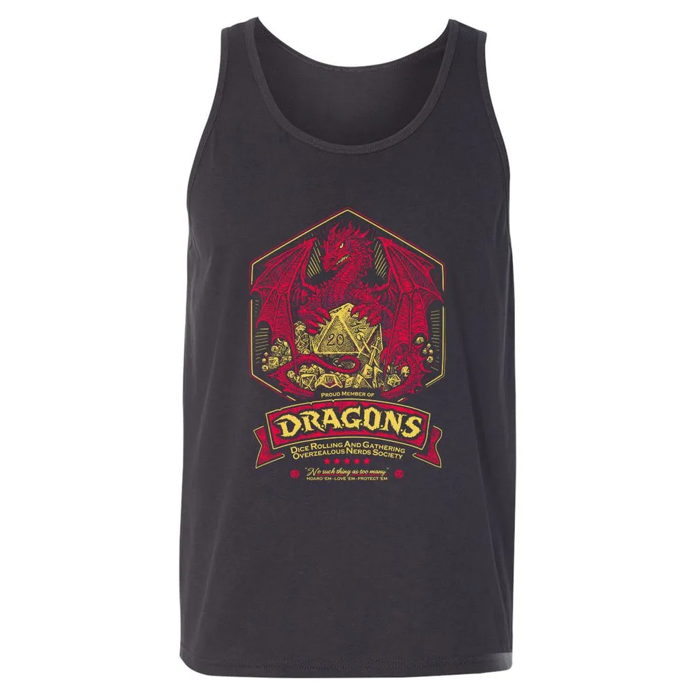 Fantasy Dragon With Dice - Dark Grey - 7