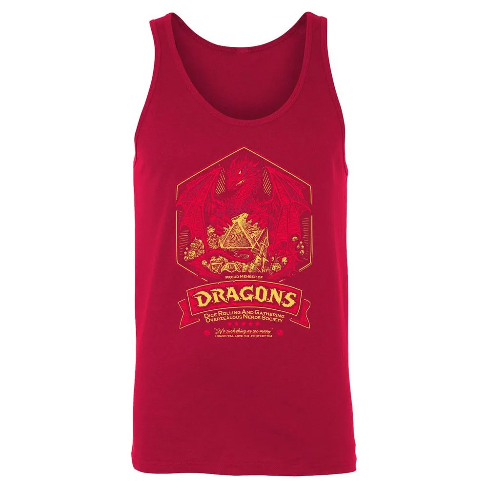 Fantasy Dragon With Dice - Red - 11