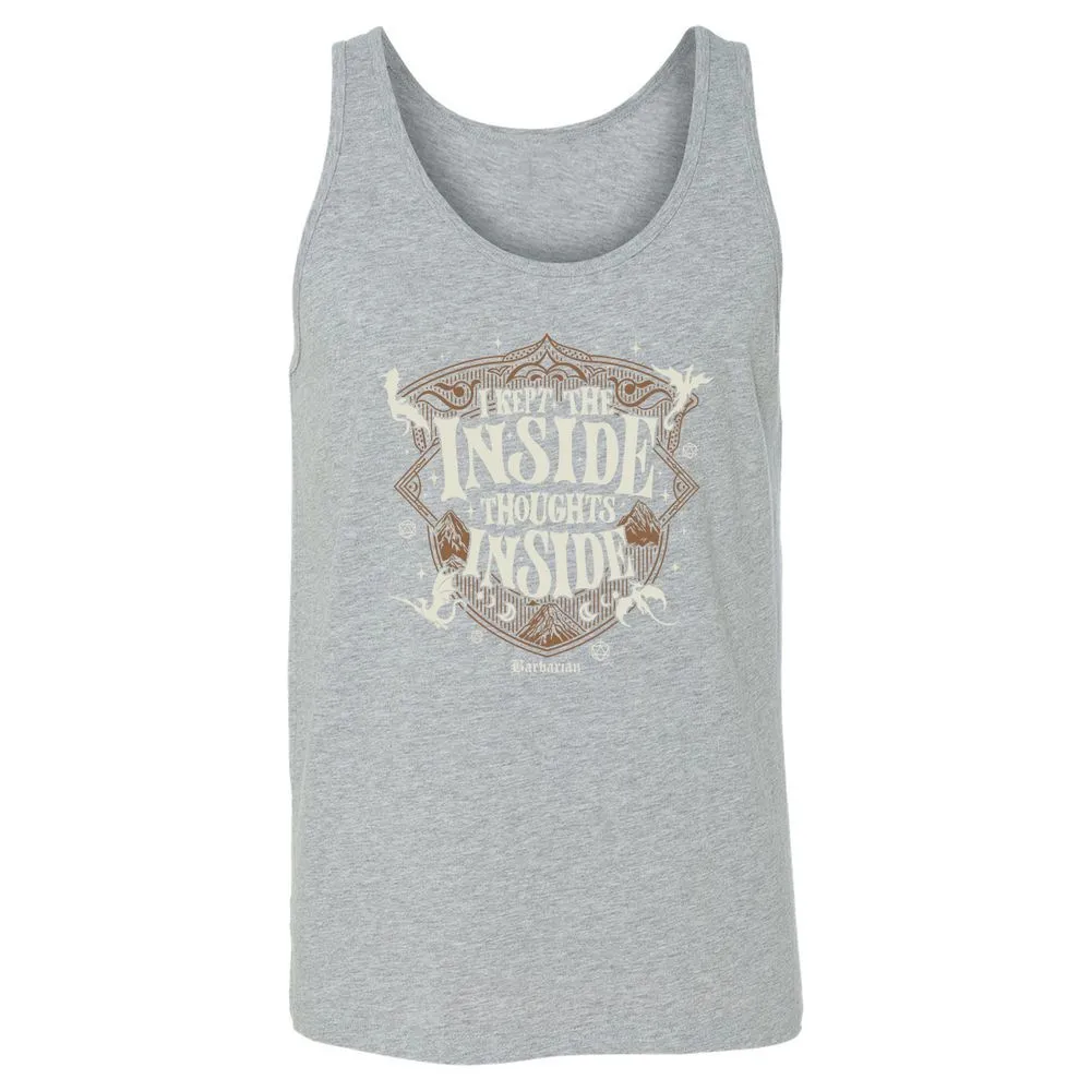 Barbarian I Kept The Inside Thoughts Inside - Athletic Heather - 4