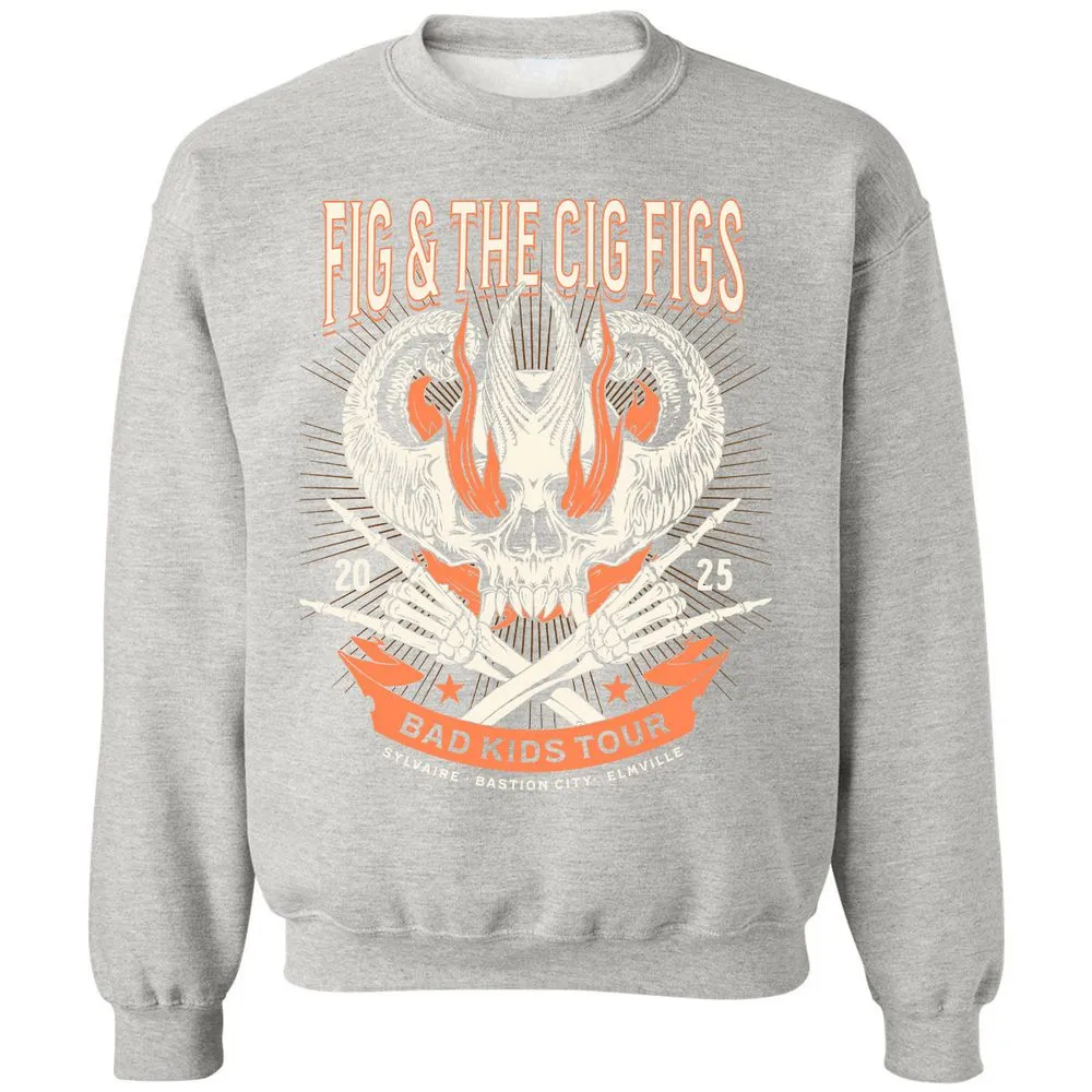 Fig and the Cig Figs, Dimension 20 Classic Unisex Sweatshirt - Ash - 8