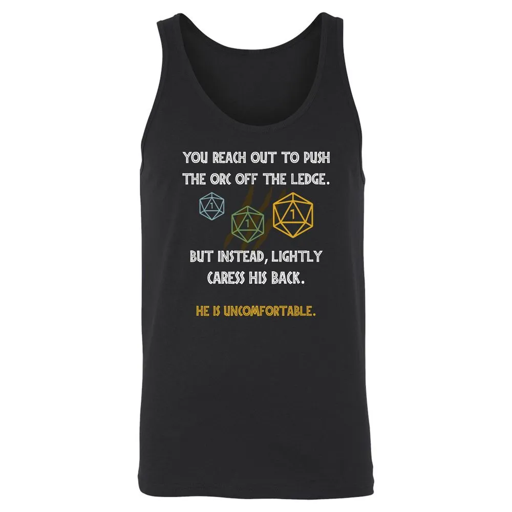 YOU REACH OUT TO PUSH Unisex Jersey Tank - Black - 1