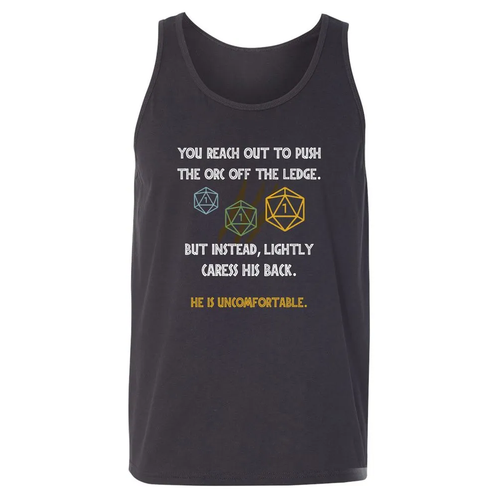 YOU REACH OUT TO PUSH Unisex Jersey Tank - Dark Grey - 7