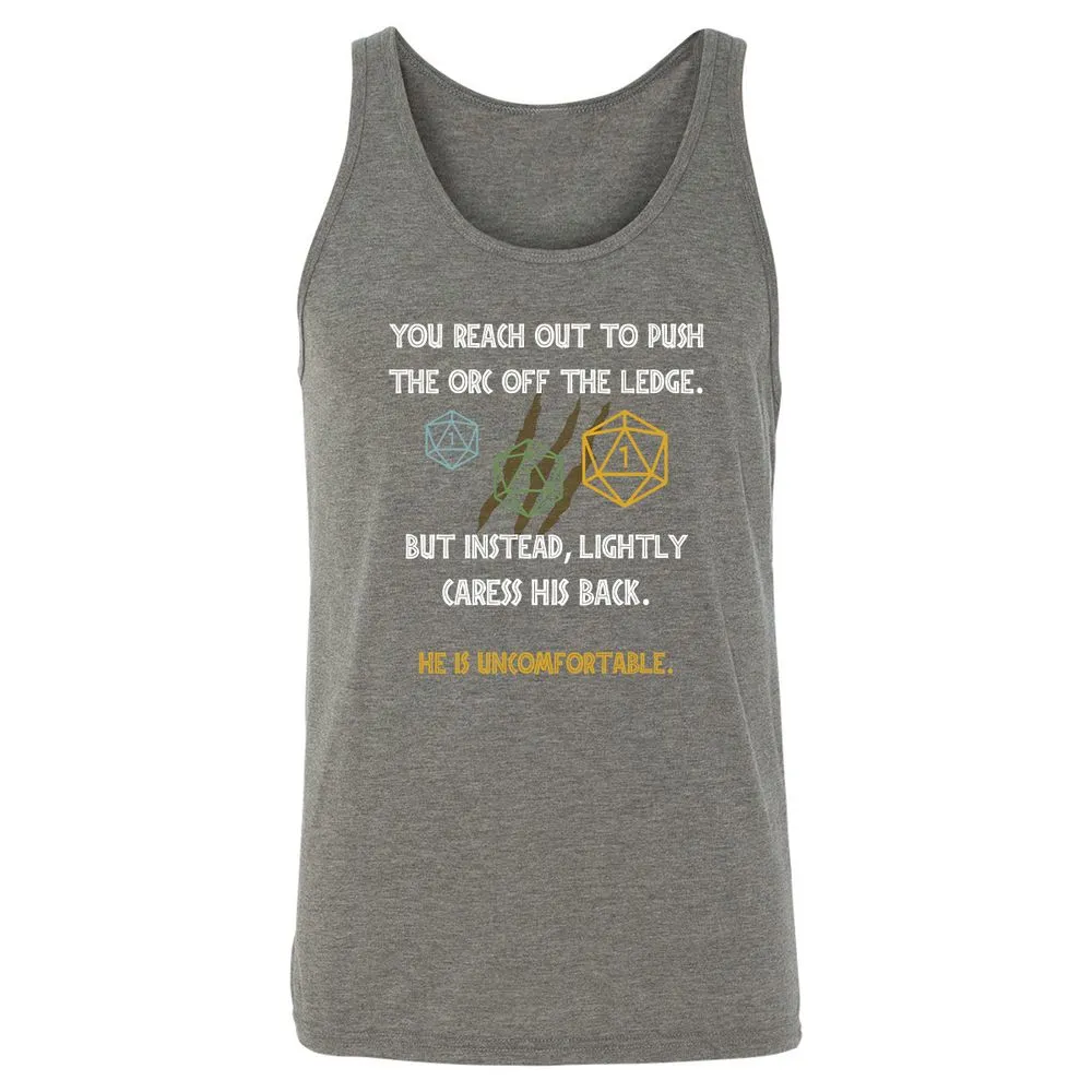 YOU REACH OUT TO PUSH Unisex Jersey Tank - Grey Triblend - 8
