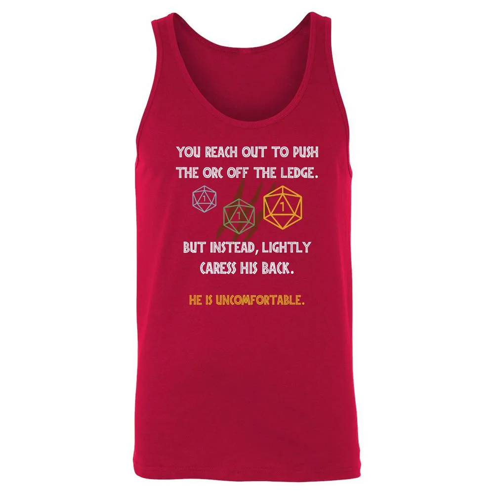 YOU REACH OUT TO PUSH Unisex Jersey Tank - Red - 11